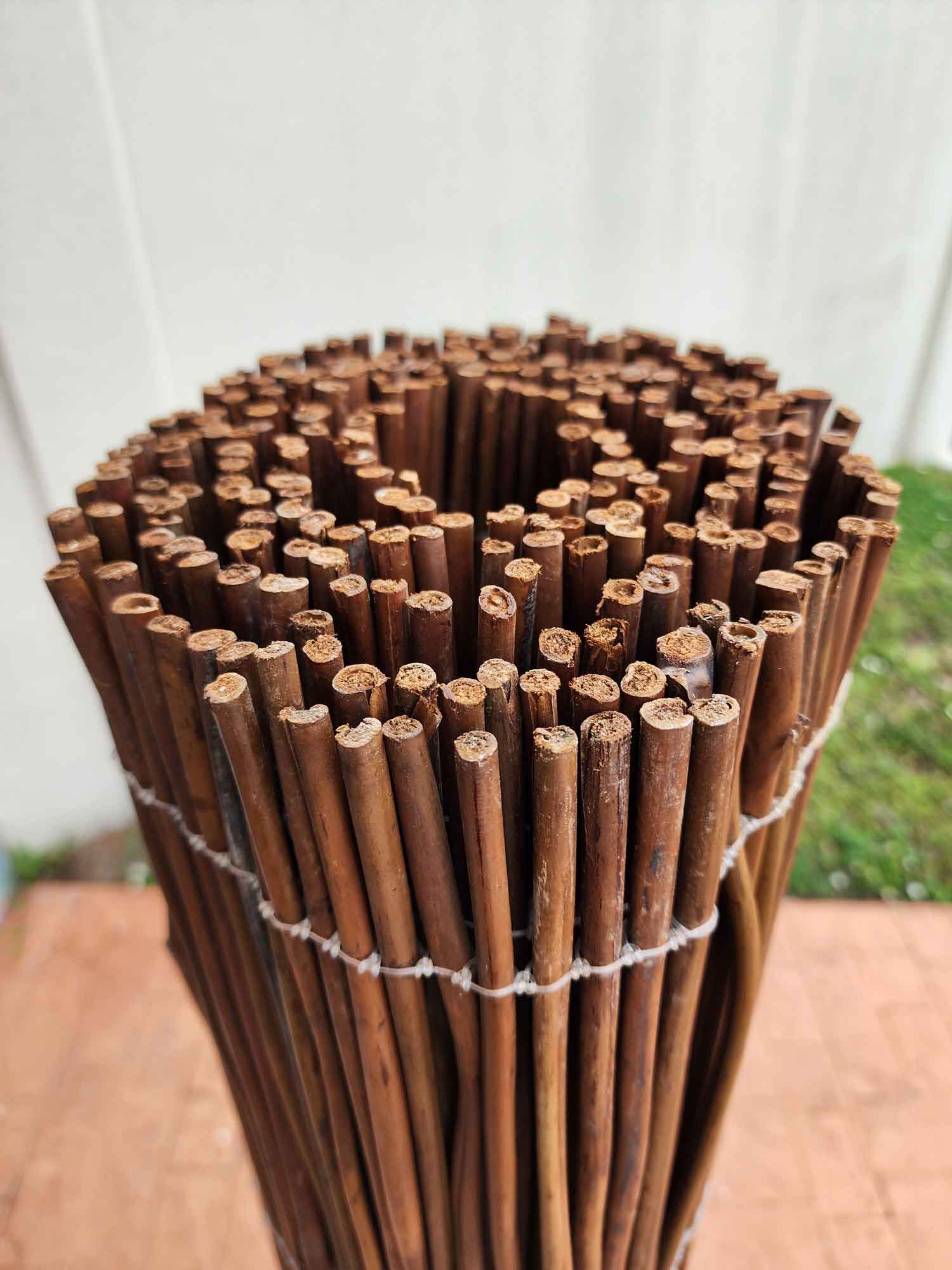 Fern Stick Fence Rolls with Nylon Filament Binding - Image 2